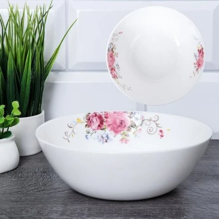 Салатник 630мл 155мм стеклокерамика ДЭЙ РОЗОВАЯ КОМПОЗИЦИЯ FLGW60/FLMLTW60(19010) (72)