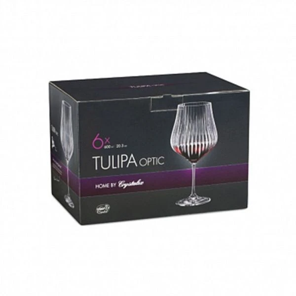 Бокалы для вина набор 6шт 600мл стекло ТУЛИПА opt (8)
