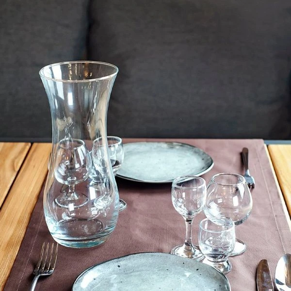 Ваза для цветов 25,5см стекло ФЛОРА (6)