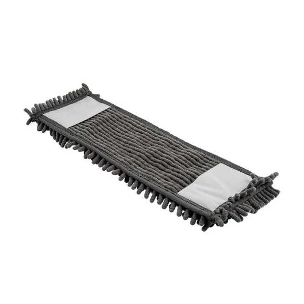 Насадка для швабры плоская 440*130*10мм микрофибра ЭКСТРА серый (20)
