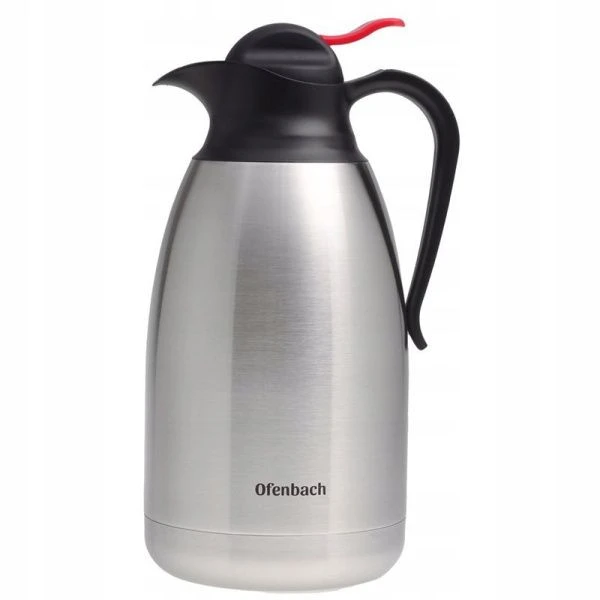 Термос-кувшин 2л нерж.сталь мет.колба пласт.крышка стальной арт.101331 (12)