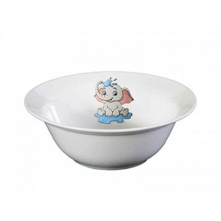 Миска детская глубокая 400мл 17,5см фарфор СЛОНЁНОК (12/72)