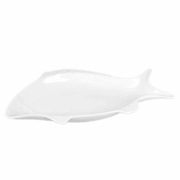 Блюдо 30,5*14,5*3см фарфор МАРШМЕЛЛОУ фигурное (5/30)