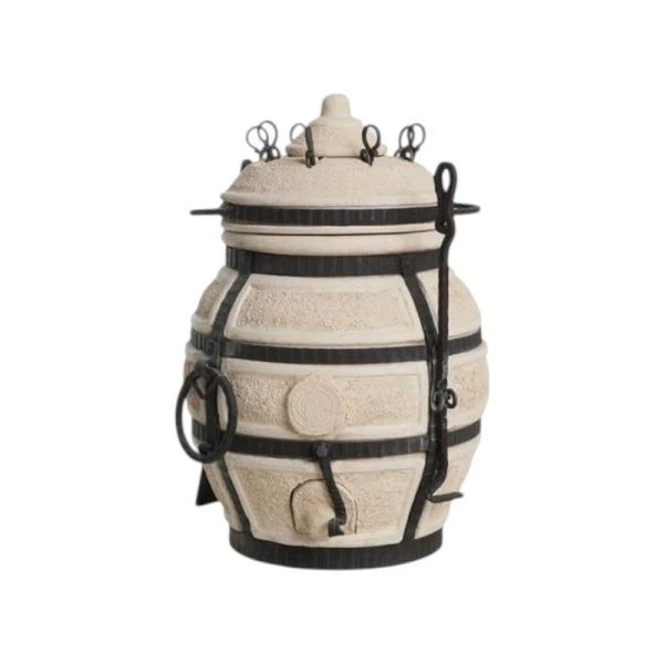 Тандыр 30л глина Донской со съемной крышкой (1)