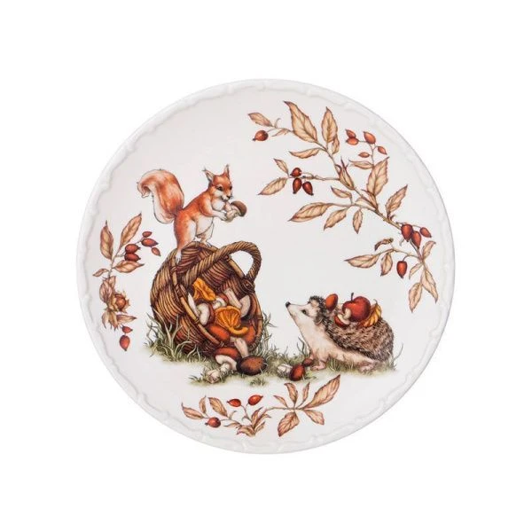 Тарелка мелкая 20,8*1,8см фарфор Forest Tale обеденная (36)
