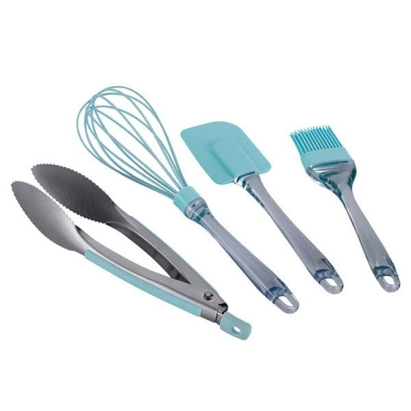 Набор кухонных пренадлежностей 4пр. силикон/нерж.сталь Silicone