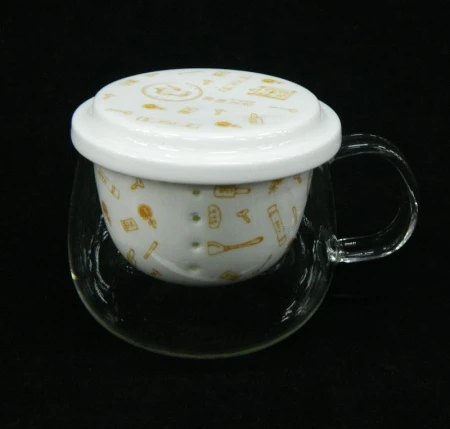 Кружка заварочная 280мл стекло (4 вида) подар.уп JC-2556/SP1027 (60)