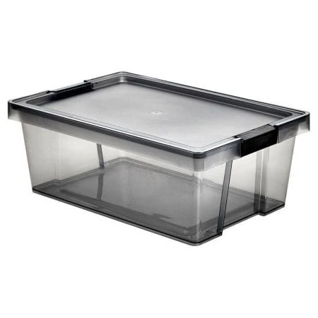 Контейнер для хранения 14л пластик ХЕНДИ черный прозрачный (16)