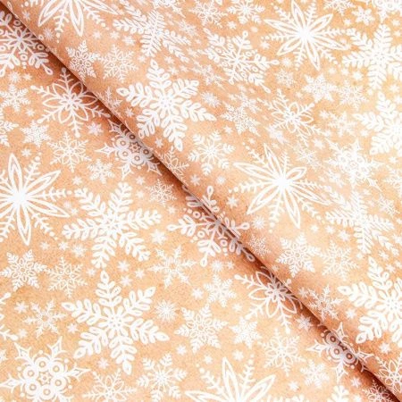 Бумага упаковочная новогодняя глянцевая 70*100см Совушки двусторонняя (10) Бумага упаковочная новогодняя глянцевая 70*100см Совушки двусторонняя (10)