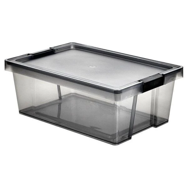 Контейнер для хранения 14л пластик ХЕНДИ черный прозрачный (16)