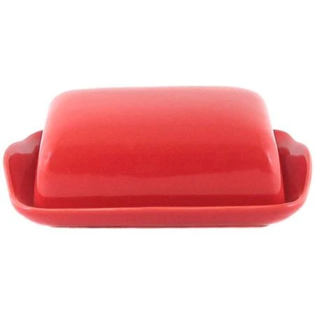 Масленка 17,5*12,5*7,5см керамика красная (6)