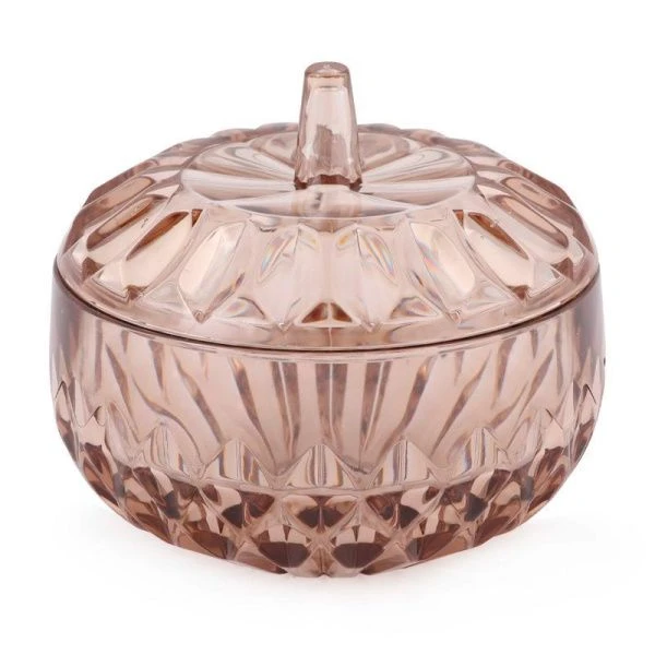 Сахарница 500мл 12*10,5см пластик БОГЕМА тонированная с крышкой (15)