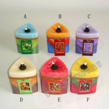 яяяСвеча ароматизированная, 6в., H8 D7см, 185 гр.