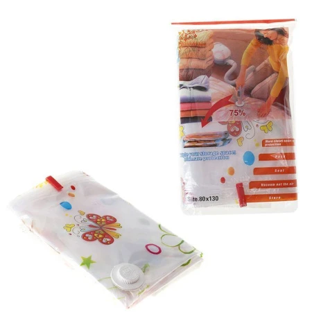 Пакет для хранения вакуумный ПВХ 80*130см с принтом JC-4213/ZK-416 (144)