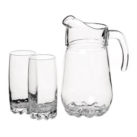 Набор питьевой 7пр стекло СИЛЬВАНА (кувшин 1,35л, стаканы 390мл 6шт) (4)