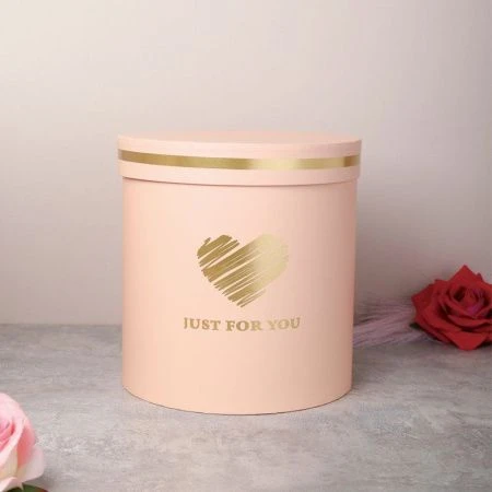 Коробка подарочная 20*19см розовый M0532-1W