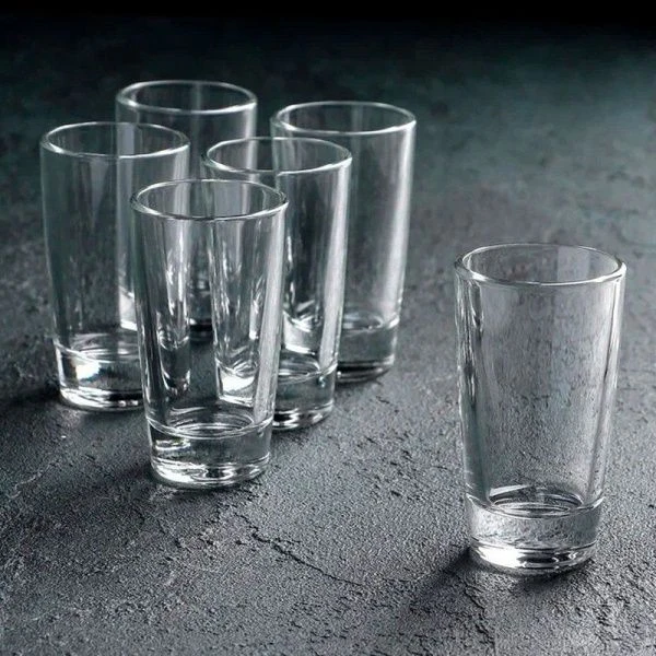 Стопки набор 6шт 50мл стекло МОНАКО (4) Стопки набор 6шт 50мл стекло МОНАКО (4)