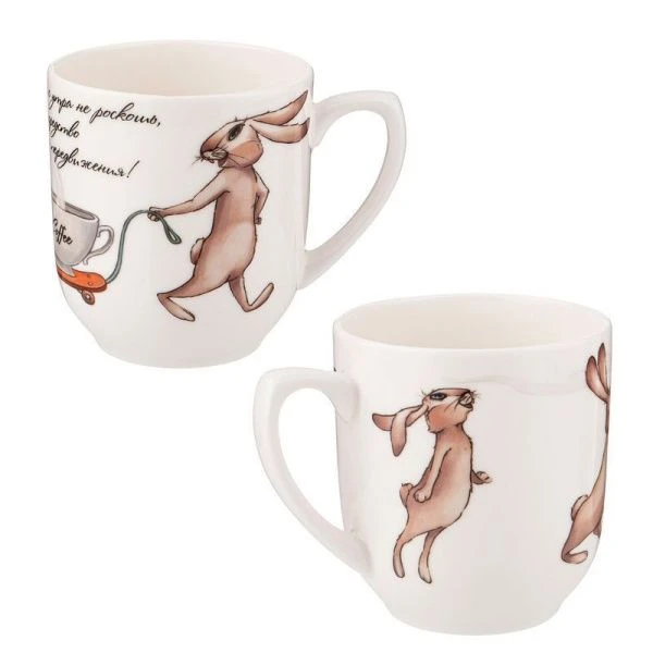 Кружка 300мл фарфор СЧАСТЬЕ ЕСТЬ (36)