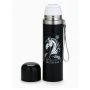 Термос 500мл нерж.сталь ЛОШАДЬ с кнопкой