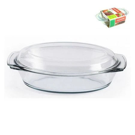 Утятница 3л стекло с крышкой PL18 (6)