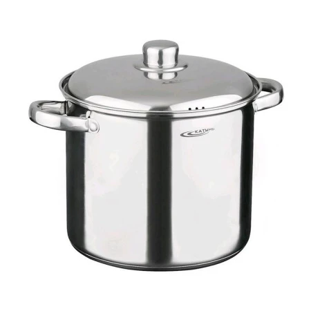 Кастрюля 15л нерж.сталь ГРЕТТА мет.крышка d30м толщина стенок 0,6мм индукция KT04-D-150 (2)