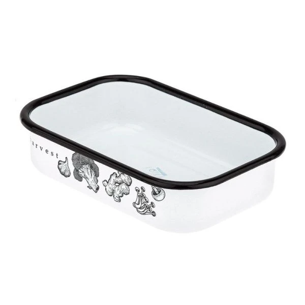 Лоток 800мл эмаль HARVEST с пласт.крышкой С-2506Кп/4 (8) ВЫВОД