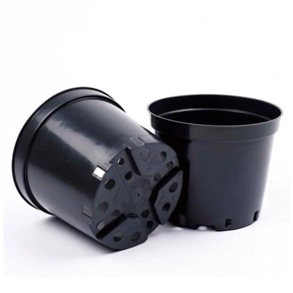 Горшок для рассады 7,5л круглый литьевой твердый Д26см Н19см черный (100)
