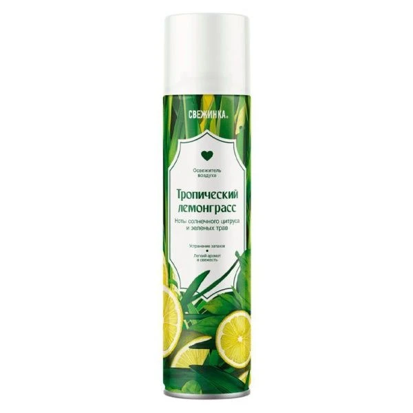 Освежитель водуха 300мл Свежинка Тропический лемонграсс (12)