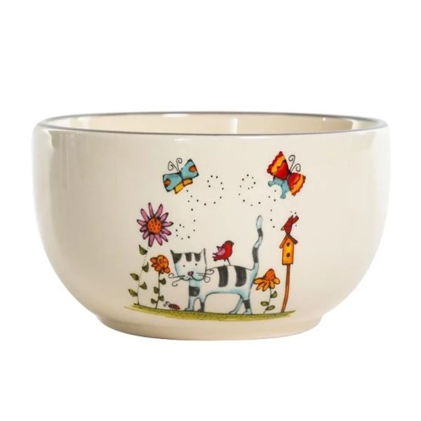 Салатник 610мл керамика ПОЛОСАТЫЙ КОТ (36)