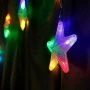 Новогоднее украшение гирл 8м штора со звездами, прозр нить, 12звезд+126цв 1 реж