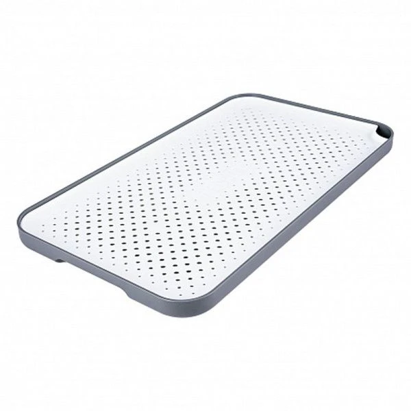Поднос-сушилка пластик Smart серо-белый 37*20,8*2,2см (20)