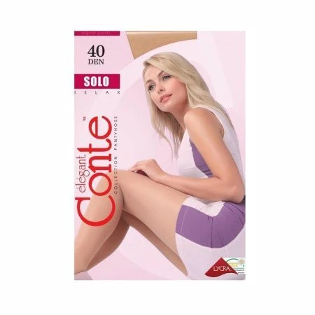 Колготки женские CONTE Solo 40den, р.6 natural