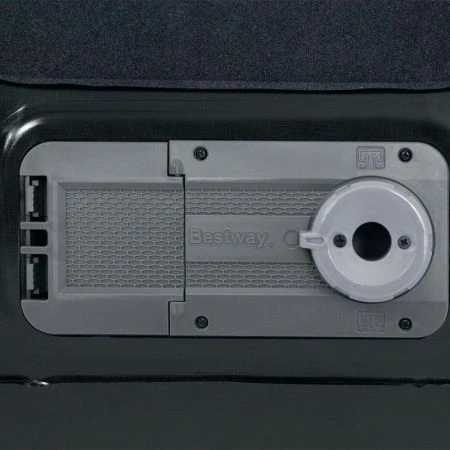 Матрас надувной одноместный флок ПВХ Twin 188*99*30см со встр.насосом, до 150кг 67556 (3/4)