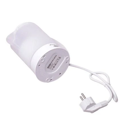 Чайник электрический 600мл пластик c 2 чашками и 2 ложками матовый белый, арт.1718A (24)