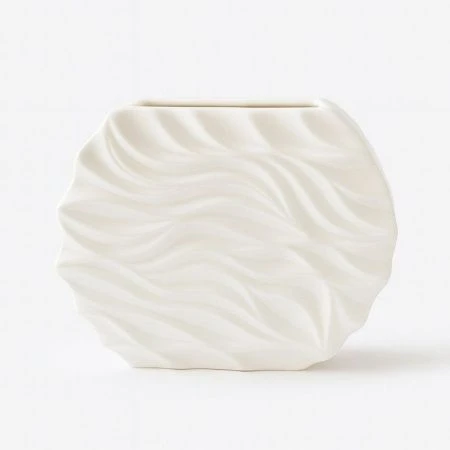 Ваза для цветов 18см керамика белая JC-16120 (24)