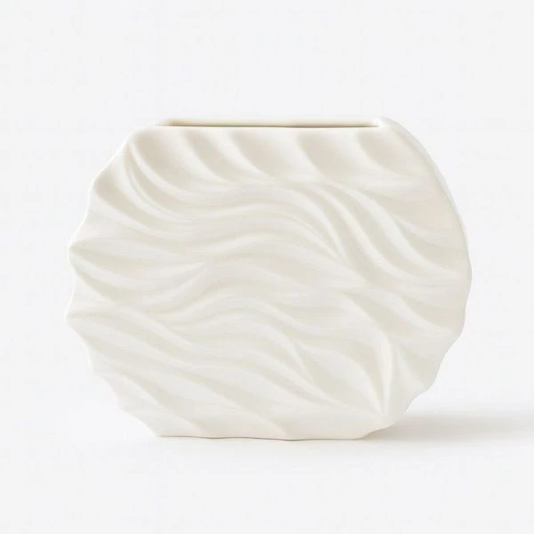 Ваза для цветов 22см керамика белая JC-16121 (16)