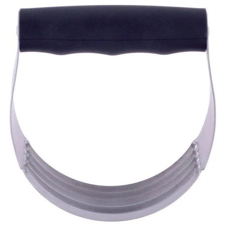 Тесторезка 11,5*12*3,8см нерж.сталь с силиконовой ручкой (96)