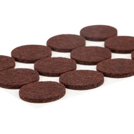 Накладки-протекторы для мебели самоклеящиеся 12шт 28мм  коричневый