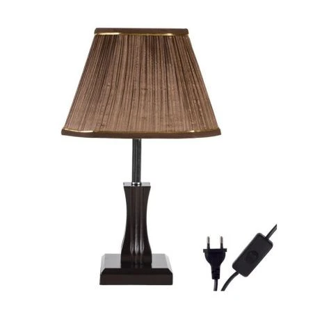 Лампа настольная с абажуром дерево 42см 1114 (24)