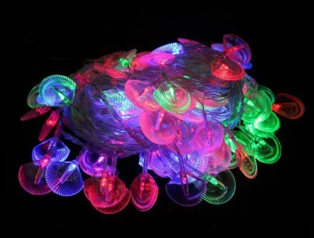 Гирлянда электрическая Ракушки рифленые 6,5м 50 диодов JC-869 (50)