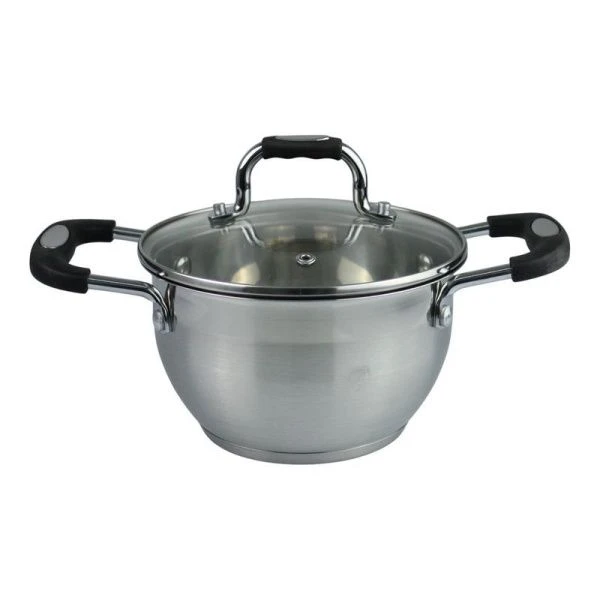 Кастрюля 2,1л 16см нерж.сталь DL-4002-16 (12)