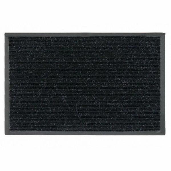 Коврик придверный 40*60см полиэстер/ПВХ Light влаговпитывающий черный (15)