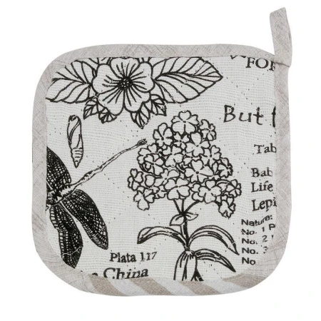 Прихватка рогожка ВЕРСАЛЬ БЕЛЫЙ LeSonnet арт. 4 ВЫВОД