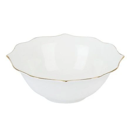 Салатник 15см 400мл фарфор Belle отводка золотом (24)