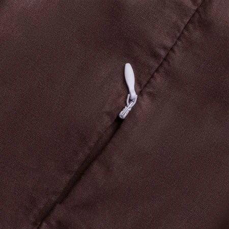 Пододеяльник на молнии 145*210 сатин шоколадный