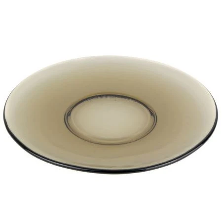 Блюдце 16см стекло BASILIСO дымка (6)