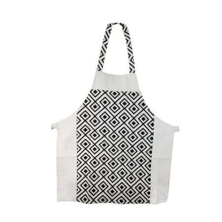 Фартук кухонный 50%лён 50%хлопок 70*60см шелкография ГЕОМЕТРИЯ арт. ФОШ-7560