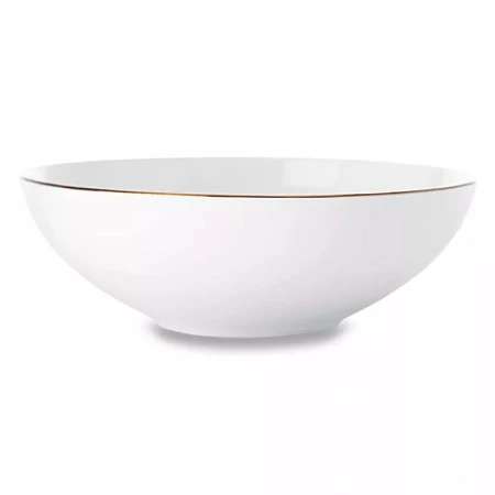Тарелка глубокая 700мл 19см фарфор КАШЕМИР ГОЛД белая с золотистым кантом суповая MW583-EF0112 (24)