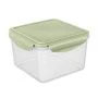 Контейнер пищевой 1,6л 160*160*104мм пластик СВЧ SMART LOCK герметичный зеленый (12)