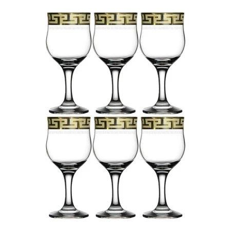 Бокалы набор 6шт 240мл стекло ГРЕЧЕСКИЙ УЗОР GE03-163/S/Z/6 (4)
